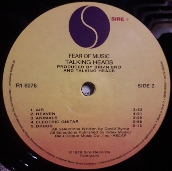 Talking Heads - Fear Of Music | Sire (081227965549) - 4
