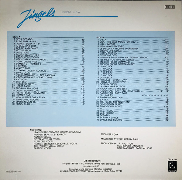 Jean-Paul Haut - 70 Jingels From U.S.A. Vol 3 | Disques Déesse (DDLX 249) - 2