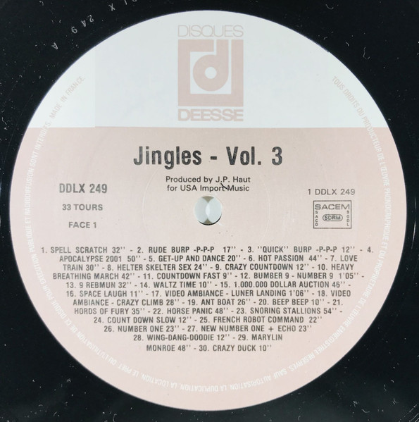 Jean-Paul Haut - 70 Jingels From U.S.A. Vol 3 | Disques Déesse (DDLX 249) - 3