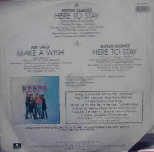 Sister Sledge / Joe Cruz - Here To Stay ("Playing For Keeps" Anthem) | Parlophone (14 2015016)