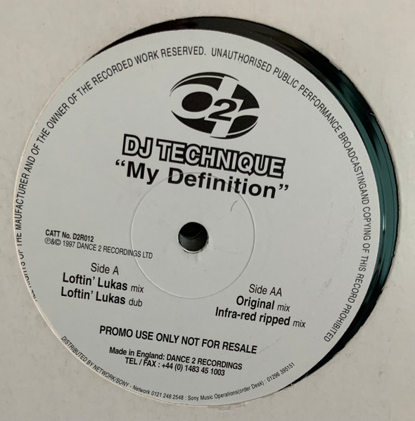 DJ Technique - My Definition | Dance 2 Recordings (D2R 012)