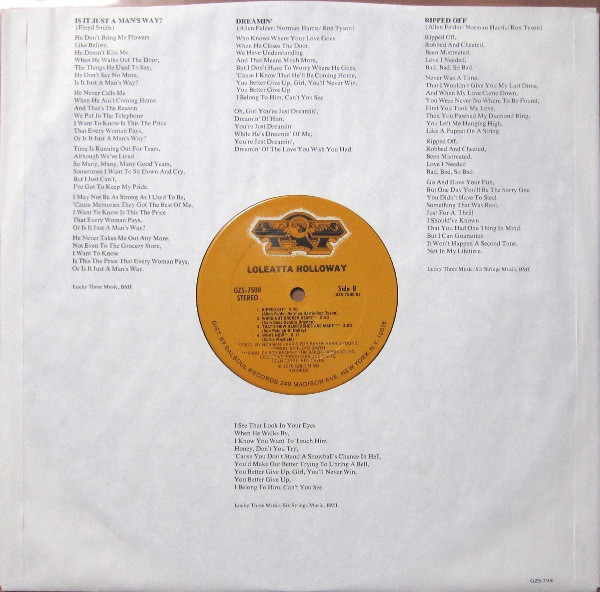 Loleatta Holloway - Loleatta | Gold Mind Records (GZS-7500) - 5