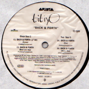 Titiyo - Back & Forth | Arista (74321 18185 1) - 5