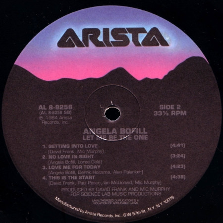 Angela Bofill - Let Me Be The One | Arista (AL8-8258) - 4 Angela Bofill - Let Me Be The One | Arista (AL8-8258) - 4