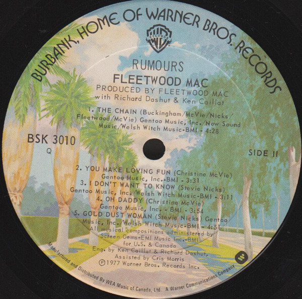 Fleetwood Mac - Rumours | Warner Bros. Records (BSK 3010) - 4 Fleetwood Mac - Rumours | Warner Bros. Records (BSK 3010) - 4