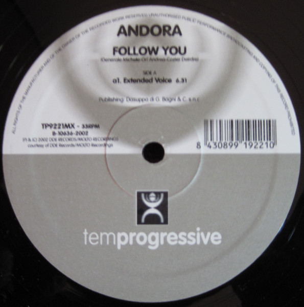 Andora - Follow You | Temprogressive (TP9221MX) - 4 Andora - Follow You | Temprogressive (TP9221MX) - 4