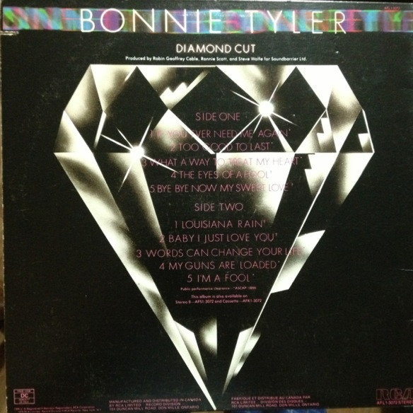 Bonnie Tyler - Diamond Cut | RCA Victor (AFL1-3072) - 2