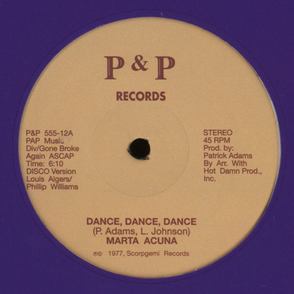 Marta Acuna - Dance, Dance, Dance | P&P Records (P&P 555-12) - 2