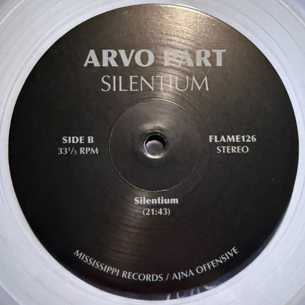 Arvo Pärt - Silentium | Mississippi Records (MRI-208) - 4 Arvo Pärt - Silentium | Mississippi Records (MRI-208) - 4