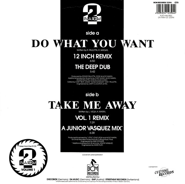 2 In A Room - Do What You Want | BCM Records (12394) - 2