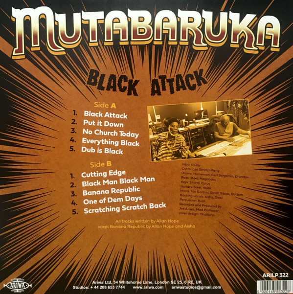 Mutabaruka - Black Attack | Ariwa (ARILP 322) - 2