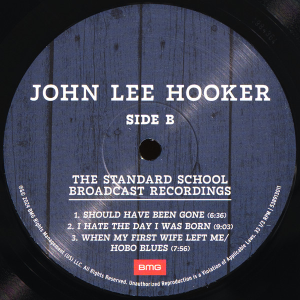 John Lee Hooker - The Standard School Broadcast Recordings [Vinyl] | BMG (538913011) - 4
