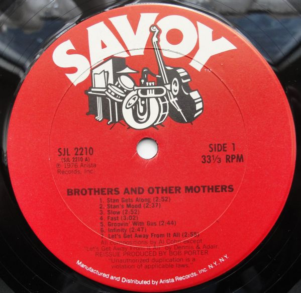 Stan Getz , Al Cohn , Serge Chaloff , Brew Moore , Allen Eager - Brothers And Other Mothers | Savoy Records (SJL 2210) - 2