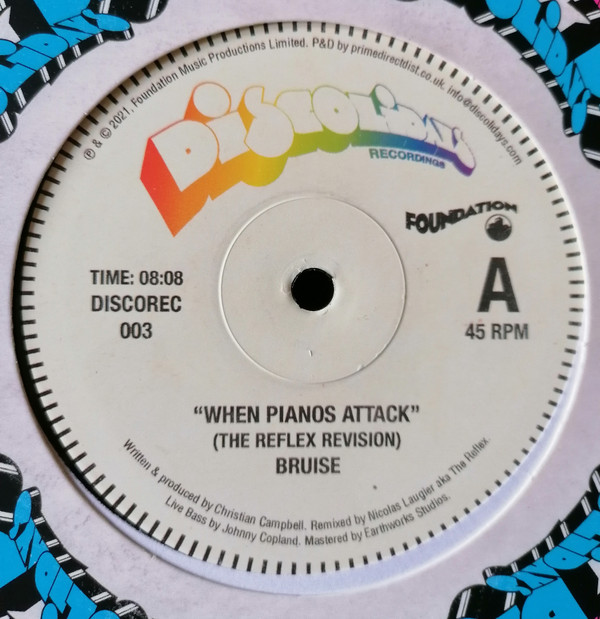 Bruise / Lou Hayter - When Pianos Attack / Time Out Of Mind | Discolidays (DISCOREC003)