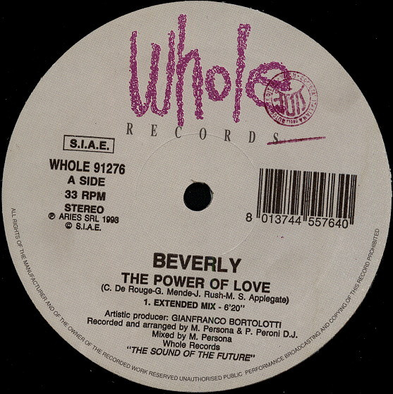 Beverly - The Power Of Love | Whole Records (WHOLE 91276)