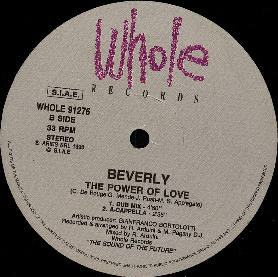Beverly - The Power Of Love | Whole Records (WHOLE 91276) - 2