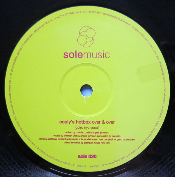 Cooly's Hot Box - Over & Over | Sole Music (sole020) - 2