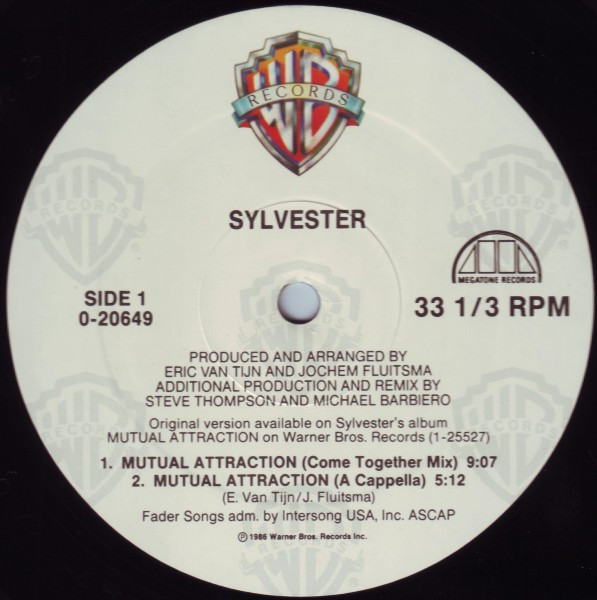 Sylvester - Mutual Attraction | Warner Bros. Records (0-20649) - 3