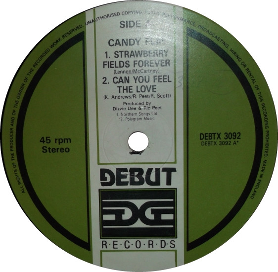 Candy Flip - Strawberry Fields Forever | Debut Edge Records (DEBTX 3092) - 3 Candy Flip - Strawberry Fields Forever | Debut Edge Records (DEBTX 3092) - 3