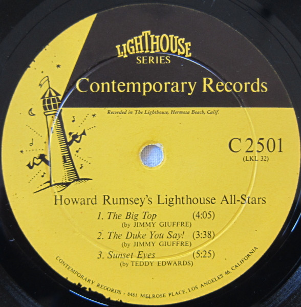 Howard Rumsey's Lighthouse All-Stars - Sunday Jazz A La Lighthouse, Vol. 2 | Contemporary Records (C2501) - 3