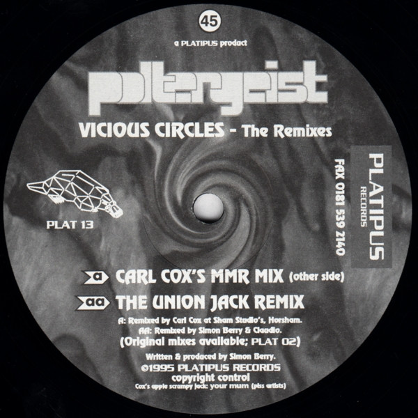 Poltergeist - Vicious Circles  - The Remixes | Platipus (PLAT 13)