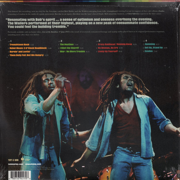 Bob Marley & The Wailers - Live At The Rainbow, 4th June 1977 | Tuff Gong (B0032423-01) - 4
