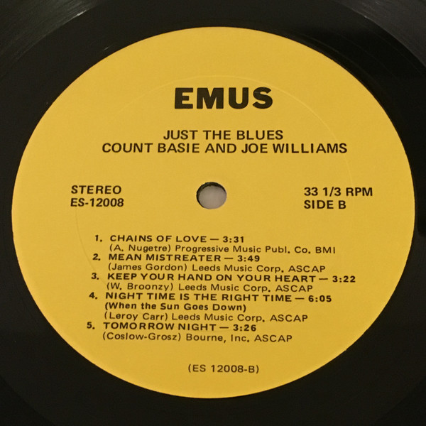 Count Basie / Joe Williams - Just The Blues | EMUS (ES 12008) - 4