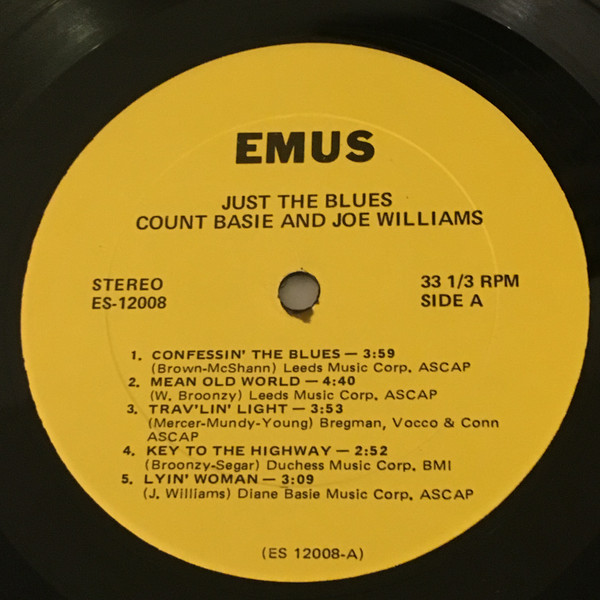 Count Basie / Joe Williams - Just The Blues | EMUS (ES 12008) - 3