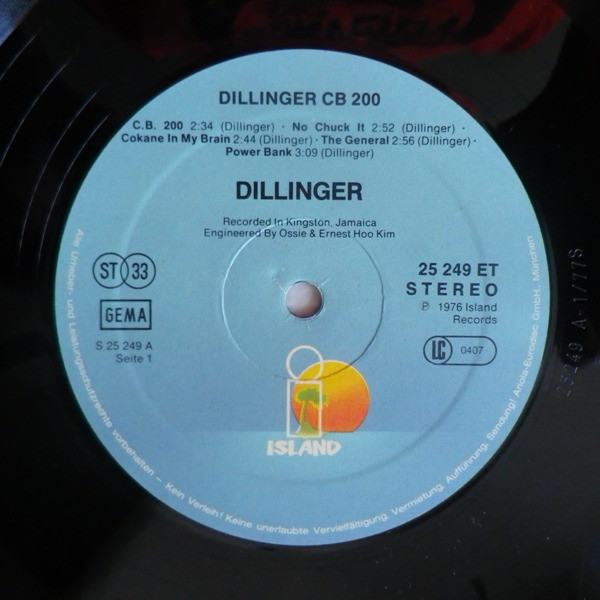 Dillinger - C.B. 200 | Island Records (25 249 ET) - 3 Dillinger - C.B. 200 | Island Records (25 249 ET) - 3