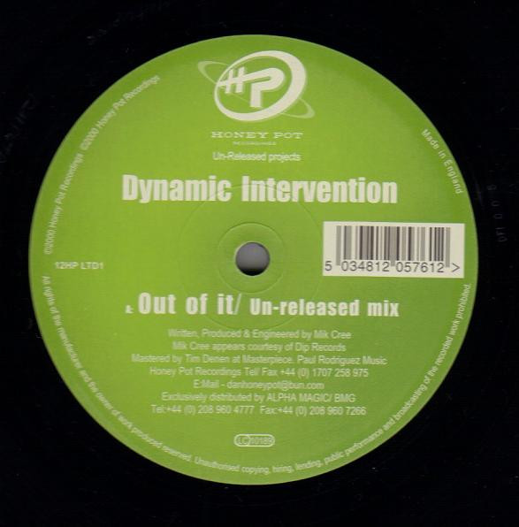 Dynamic Intervention / Jon Doe - Out Of It / N.R.G. | Honey Pot Recordings (12HP LTD1) - 2