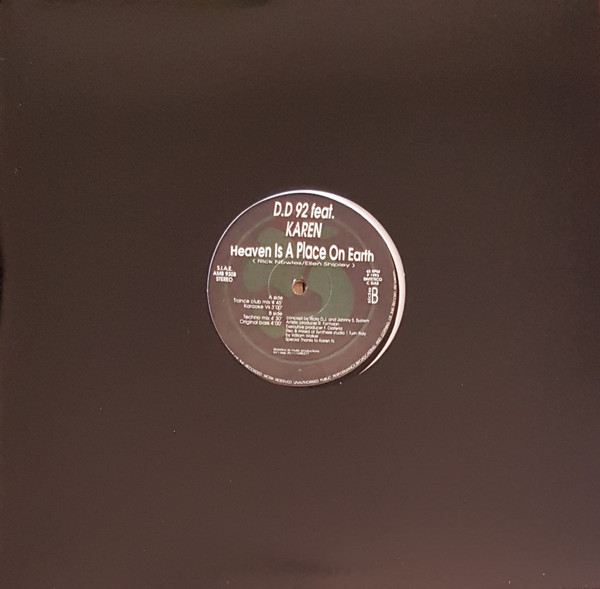 D.D. 92 Feat. Karen B - Heaven Is A Place On Earth | Ambient Records (AMB 9308)
