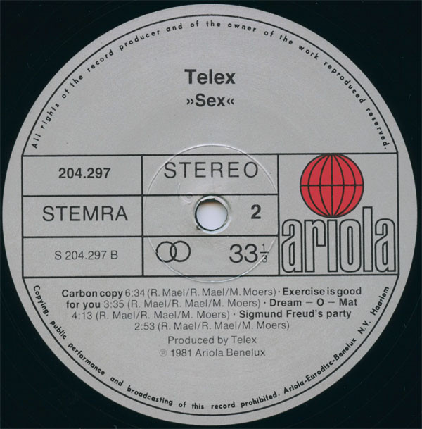 Telex - Sex | Ariola (204.297) - 4