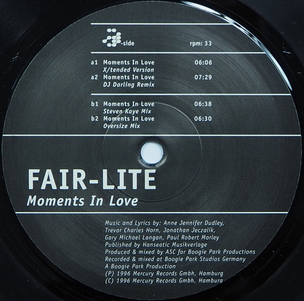 Fair-Lite - Moments In Love | Mercury Beats (574 003-1) - main Fair-Lite - Moments In Love | Mercury Beats (574 003-1) - main