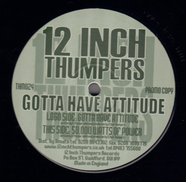 12 Inch Thumpers - Gotta Have Attitude / 50,000 Watts Of Power | 12 Inch Thumpers (THM024)