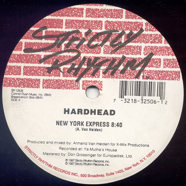 Hardhead - New York Express (The Unreleased Mixes) | Strictly Rhythm (SR 12506)