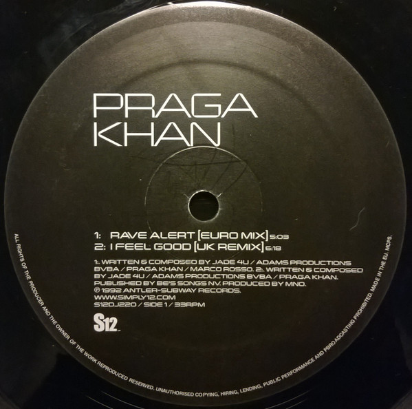 Praga Khan - Rave Alert / I Feel Good / Phantasia Forever | S12 (S12DJ220) - 4