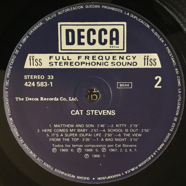 Cat Stevens - Cat Stevens | Decca (424583-1) - 3