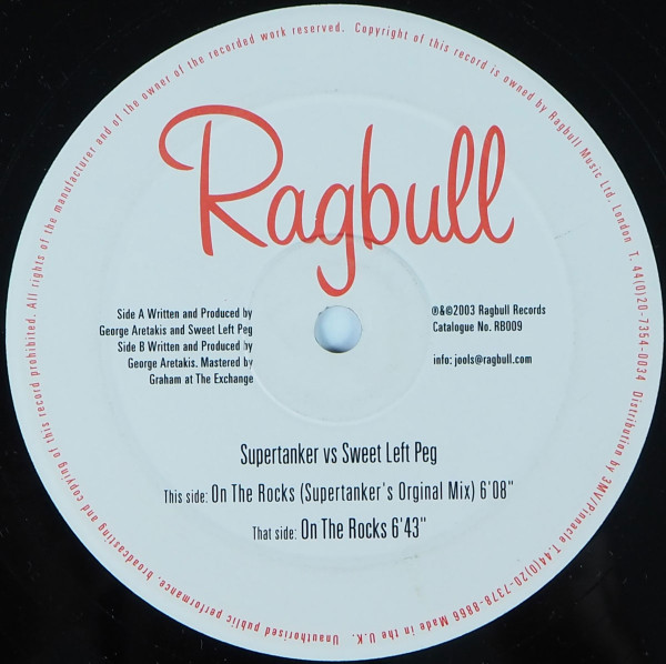 Supertanker Vs Sweet Left Peg - On The Rocks | Ragbull (RB009) - main