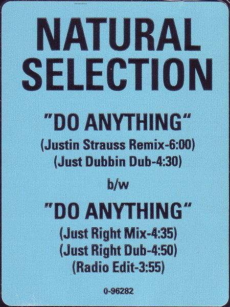 Natural Selection - Do Anything | EastWest Records America (0-96282)