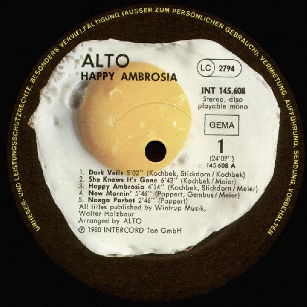 Alto - Happy Ambrosia | Spiegelei (INT 145.608) - 3