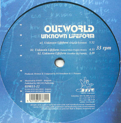 Outworld - Unknown Lifeform | Byte Records (039811-12)