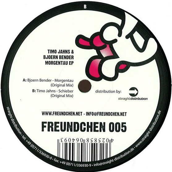 Timo Jahns & Bjoern Bender - Morgentau EP | Freundchen (FREUNDCHEN 005) Timo Jahns & Bjoern Bender - Morgentau EP | Freundchen (FREUNDCHEN 005)