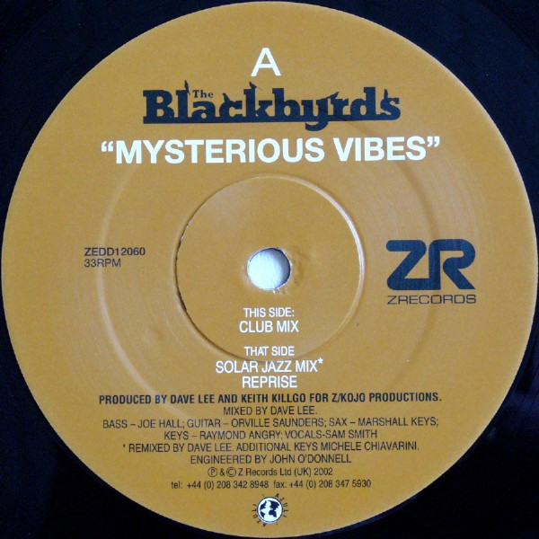 The Blackbyrds - Mysterious Vibes | Z Records (ZEDD12060) - 2