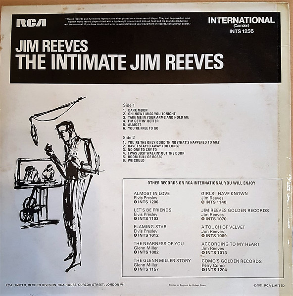 Jim Reeves - The Intimate Jim Reeves | RCA International (INTS 1256) - 2 Jim Reeves - The Intimate Jim Reeves | RCA International (INTS 1256) - 2