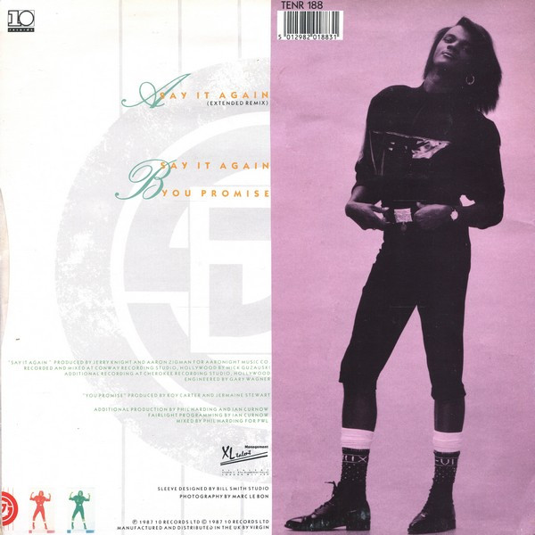 Jermaine Stewart - Say It Again | 10 Records (TENR 188) - 2