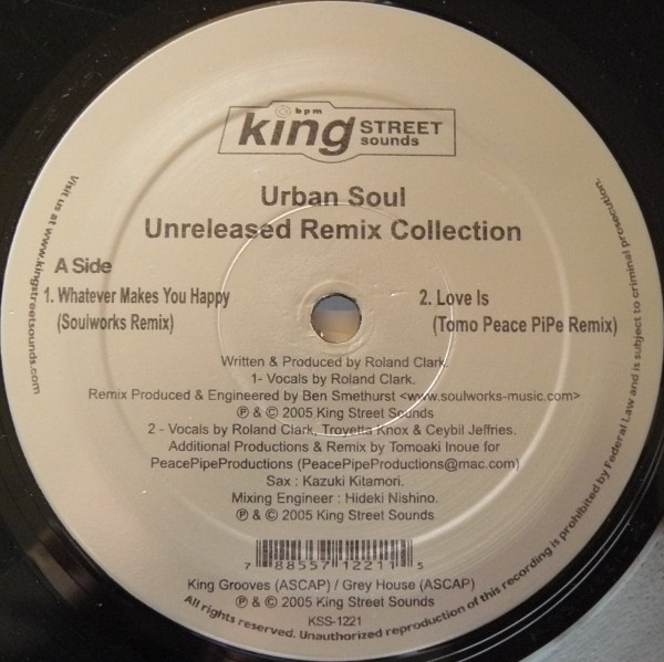 Urban Soul - Unreleased Remix Collection | BPM King Street Sounds (KSS-1221)