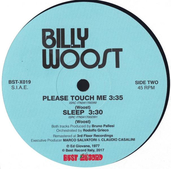Billy Woost - Body, Body Love | Best Record Italy (BST-X019)