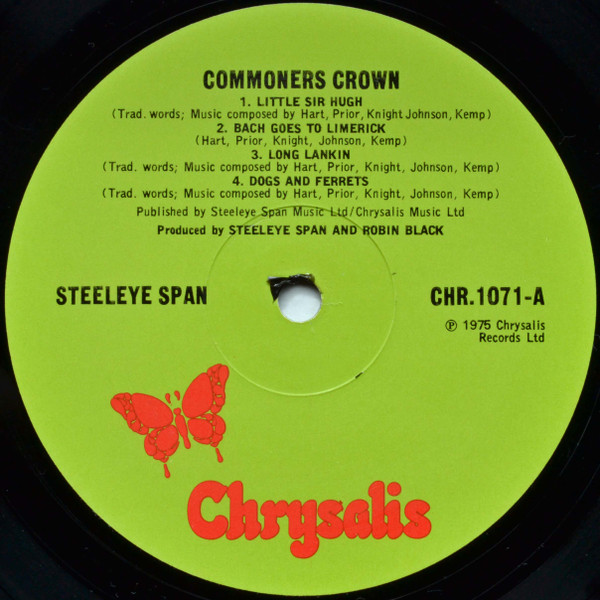 Steeleye Span - Commoners Crown | Chrysalis (CHR 1071) - 3 Steeleye Span - Commoners Crown | Chrysalis (CHR 1071) - 3