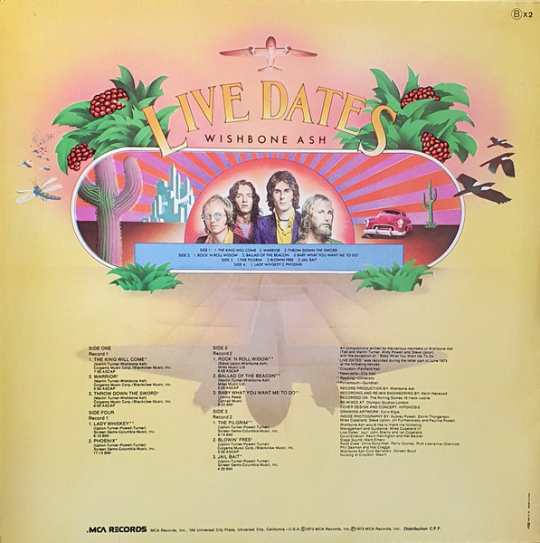Wishbone Ash - Live Dates | MCA Records (410012/13) - 4