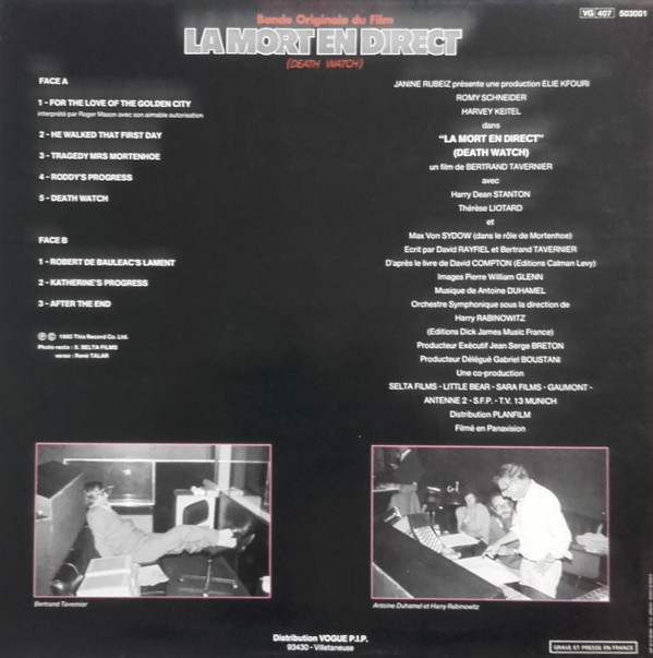 Antoine Duhamel - La Mort En Direct (Death Watch) | DJM Records (503001)